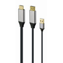 HDMI Male to DisplayPort Male + USB-A Male 4K Adapter Gembird A-HDMIM-DPM-01 Black HDMI Male to DisplayPort Male + USB-A Male 4K Adapter Gembird A-HDMIM-DPM-01 Black