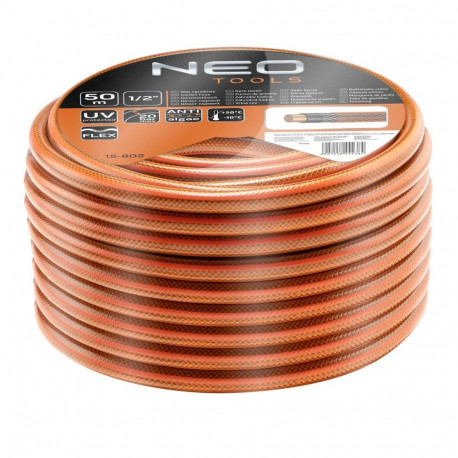 Neo Tools 1/4" x 50 m 4-ply garden hose