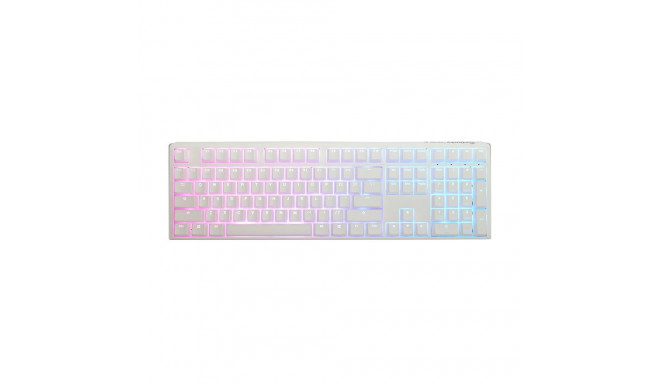 Ducky One 3 RGB klaviatuur Mängimine USB QWERTY USA Inglise Valge