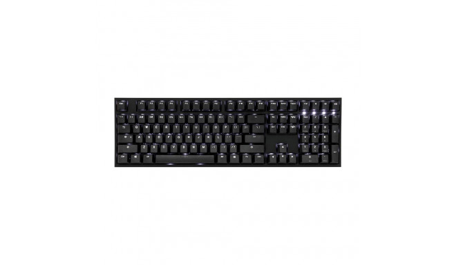 Ducky One 2 valge LED-klaviatuur universaalne USB Saksa must, valge