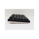 Ducky One 2 White LED keyboard Universal USB German Black, White
