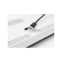 Ducky One 2 valge LED-klaviatuur universaalne USB Saksa must, valge