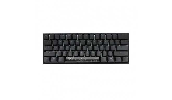 Ducky Mecha Mini klaviatuur Hiir kaasas Mängimine USB Inglise Must