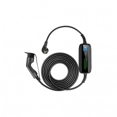 Extralink Portable electric car charger BS-PCD030 16A 3.6kW Schuko 1 phase, 5.5m, LCD display, IP67