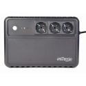 Gembird EG-UPS-3SDT800-01 liin-interaktiivne katkematu toiteallikas (UPS) 0.8 kVA 480 W 3 AC pistiku
