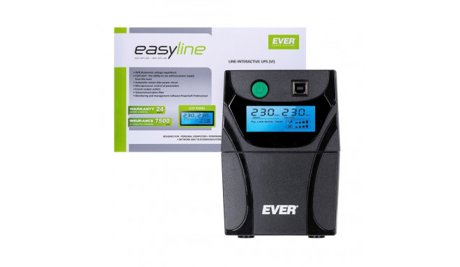Ever EASYLINE 650 AVR USB line-interactive 0.65 kVA 360 W