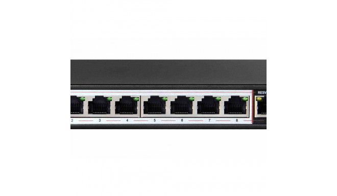 Extralink PoE lüliti CERES 8x 100Mb/s PoE/PoE+, 2x RJ45 uplink 100Mb/s, 96W