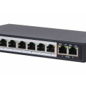 Extralink PoE Lüliti CERES 8x 100Mb/s PoE/PoE+, 2x RJ45 Uplink 100Mb/s, 96W