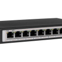 Extralink PoE Lüliti CERES 8x 100Mb/s PoE/PoE+, 2x RJ45 Uplink 100Mb/s, 96W