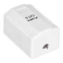 LANBERG SURFACE MOUNTING SOCKET CAT.6 1XRJ45 WHITE