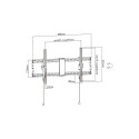 Gembird WM-90T-01 must teleri seinakinnitus/alus 2,29 m (90")
