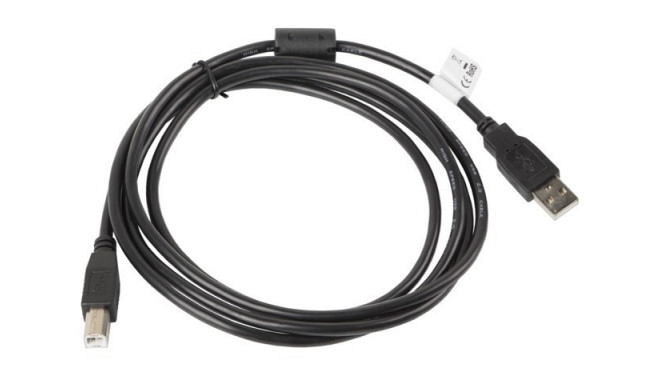 Lanberg CA-USBA-11CC-0018-BK USB cable USB 2.0 1.8 m USB B Black