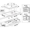 Indesit IB 65B60 NE must integreeritav 59 cm tsoon induktsioonpliit 4 tsooni