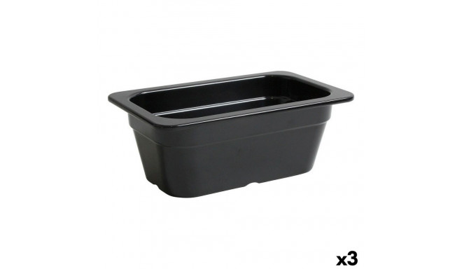 Serveerimisvaagen Inde Must 26,5 x 16,2 x 10 cm (3 Ühikut)