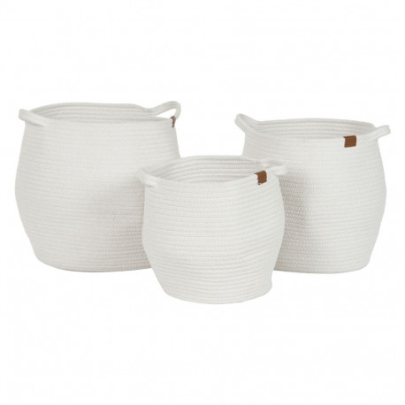 Basket set Home ESPRIT Modern 34 x 34 x 34 cm