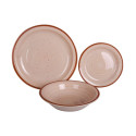 Dinnerware Set Home ESPRIT Blue Green Multicolour Pink Amber Stoneware 26,5 x 26,5 x 3 cm 27,5 x 27,