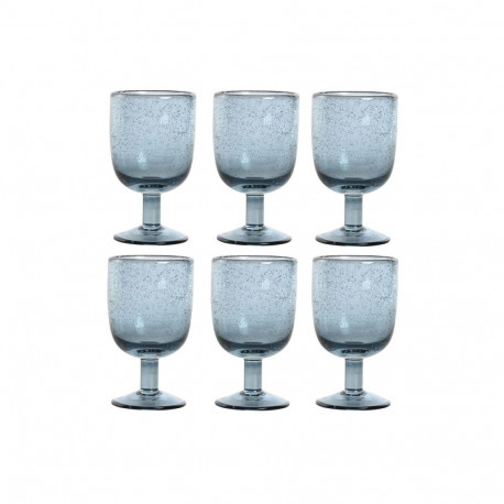 Набор рюмок Home ESPRIT Синий Стеклянный 300 ml 8 x 8 x 14 cm (6 штук)