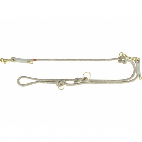 Adjustable dog leash Trixie Soft Rope Grey Light grey S S/XL