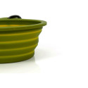 Folding Pet Bowl Gloria Green Silicone Aluminium 550 ml