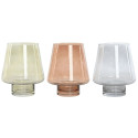 Vase Home ESPRIT Blue Green Amber Crystal Modern 14,5 x 14,5 x 18 cm (3 Units) Vase Home ESPRIT Blue Green Amber Crystal Modern 14,5 x 14,5 x 18 cm (3 Units)