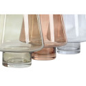Vase Home ESPRIT Blue Green Amber Crystal Modern 14,5 x 14,5 x 18 cm (3 Units) Vase Home ESPRIT Blue Green Amber Crystal Modern 14,5 x 14,5 x 18 cm (3 Units)