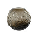 Vase Home ESPRIT Dark brown Crystal Modern 21,5 x 21,5 x 19 cm Vase Home ESPRIT Dark brown Crystal Modern 21,5 x 21,5 x 19 cm