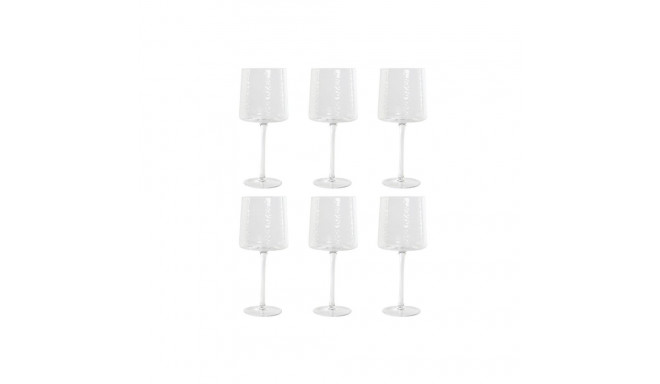 Glāžu Komplekts Home ESPRIT Caurspīdīgs Stikls 9,6 x 9,6 x 22,5 cm (6 gb.)