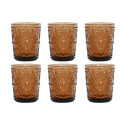 Set of glasses Home ESPRIT Amber Crystal (6 Units)
