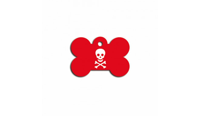 Identification plate for collar Imarc Bone Red