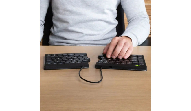 Klaviatuur ja Hiir R-Go RGOSBESWLBL Must hispaania QWERTY