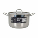 Casserole with Lid Quttin Hotel Steel ø 24 x 15 cm (2 Units)