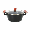 Casserole with glass lid Quttin Doha 34 X 24 X 13 CM (4 Units)
