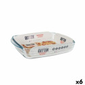 Krāsns Trauks Quttin   Stikls Taisnstūra 1,9 L 28 x 19,9 x 5 cm (6 gb.)