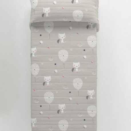 Bedspread (quilt) Haciendo el Indio Cats and Ballons
