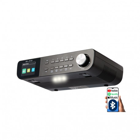 77-570# riputatav köögi fm/dab+ blow bt must raadio