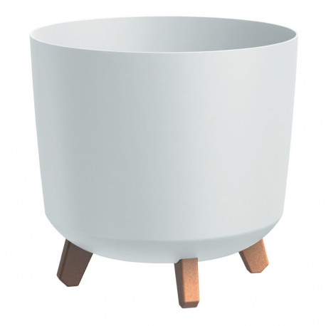 Doniczka Gracia Tubus- biała z wkładem nawadniającym, DGTL300 wykonana z wysokiej jakości tworzywa s