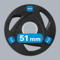 Rebel Active kummiga kaetud malmist olümpia raskuskomplekt 4x2,5 kg, ava 51 mm