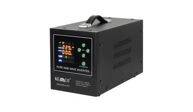 Varutoiteallikas KEMOT PROsinus-1000-LFP4 puhta siinuslainega inverter ja laadimisfunktsiooniga 12V 