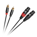 Ühenduskaabel Cabletech XLR - 2RCA 1m