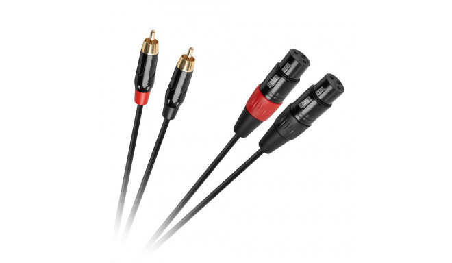 Cabletech XLR - 2RCA ühenduskaabel 1m
