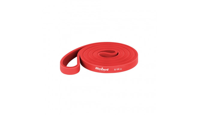Lateksist treeningkumm - Power Band PL-2, punane 6-14 kg REBEL ACTIVE