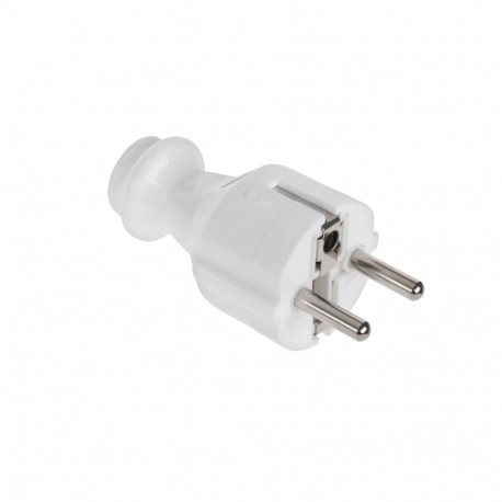 Wtyczka prosta maandusega unischuko valge WT-30
