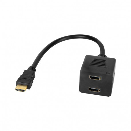 Adapter HDMI pistik – 2x HDMI pesa 20 cm