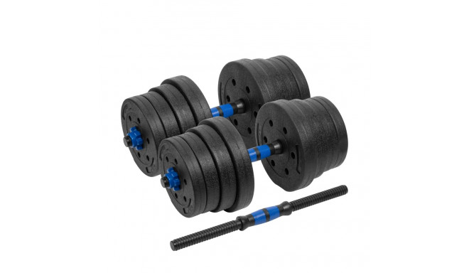 Reguleeritavad bituumenhantlid ühenduslüliga 2x15kg REBEL ACTIVE