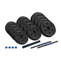 Reguleeritavad bituumenhantlid ühenduslüliga 2x10kg REBEL ACTIVE