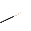 KAB0605A Stereo mikrofonikaabel 6mm must (rull 100m)