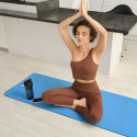 Joogamatt, pilates, fitness, 183x61cm, paksus 6mm, TPE materjal, sinine, REBEL ACTIVE