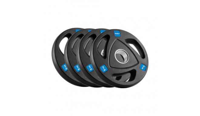 Rebel Active kummiga kaetud malmist olümpia raskuskomplekt 4x5kg, ava 51mm