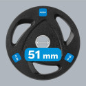 Rebel Active kummiga kaetud malmist olümpia raskuskomplekt 2x10kg, ava 51mm