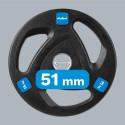 Rebel Active kummiga kaetud malmist olümpia raskuskomplekt 2x15kg, ava 51mm